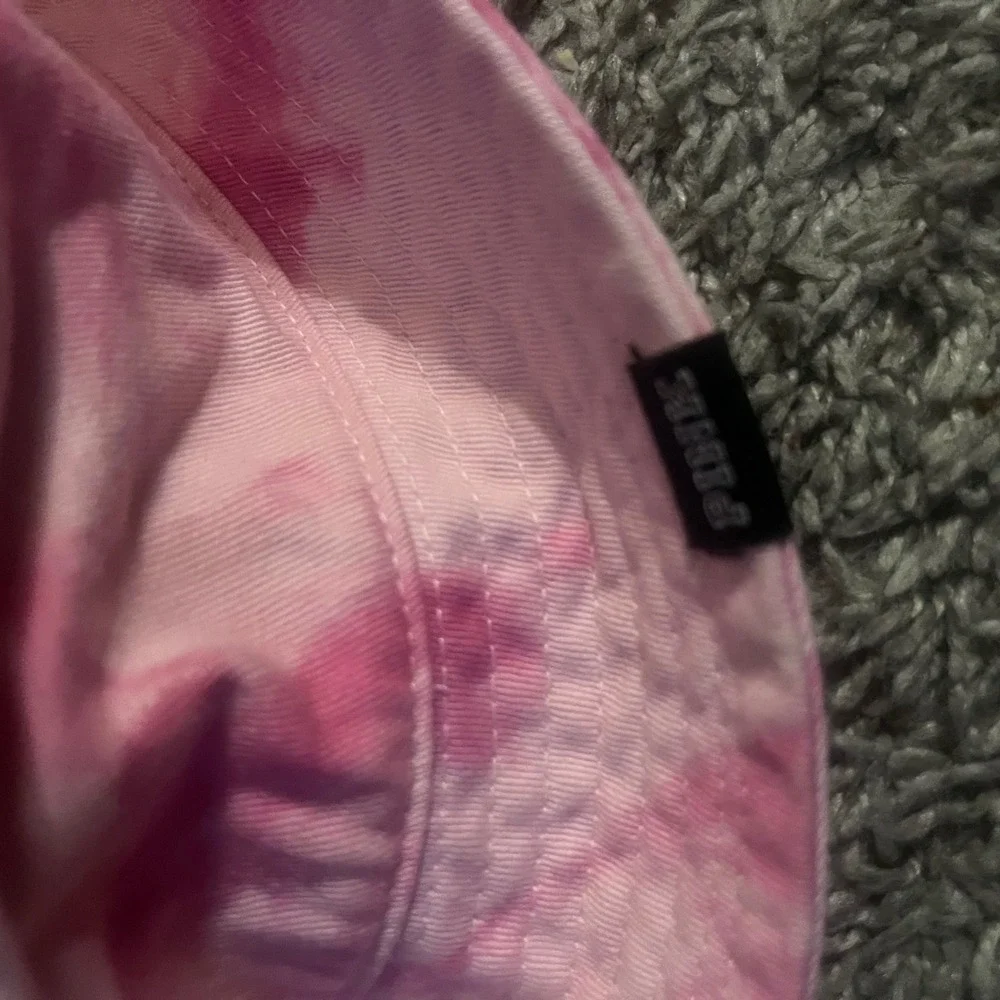 Victoria's Secret PINK Tie Dye Bucket Hat Pink Purple Cotton Sun Hat Beach OS